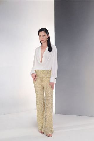 Sculpt Cowl Blouse
