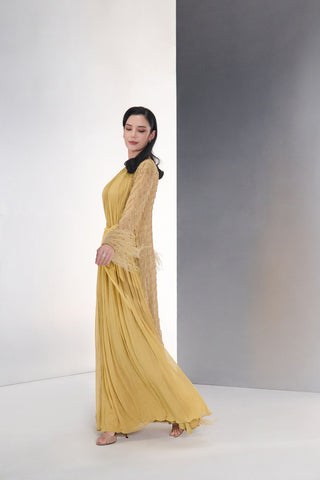 Verve Pleated Maxi Dress