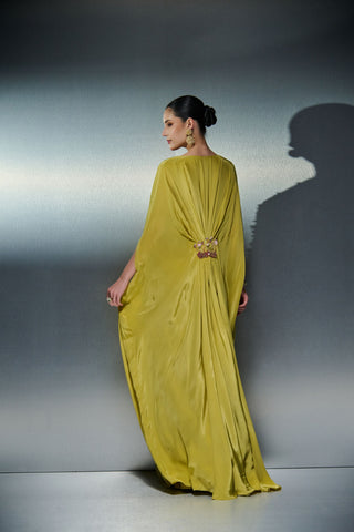 Verdant Kaftan Maxi Dress