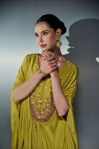 Verdant Kaftan Maxi Dress