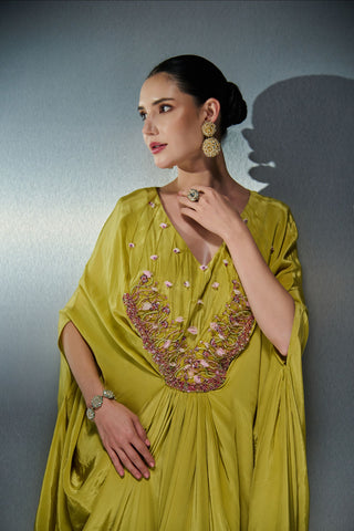 Verdant Kaftan Maxi Dress