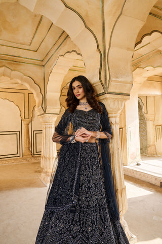 Royal Blue Sapphire Lehenga