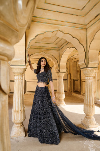 Royal Blue Sapphire Lehenga