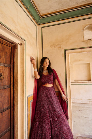 Regal Ruby Lehenga