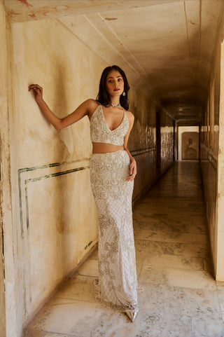 Ivory Pearl Embellished Co-ord Set