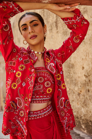 Paisley Patchwork Jacket Set