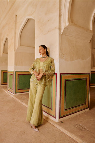 Sage Green Embellished Co-ord Set