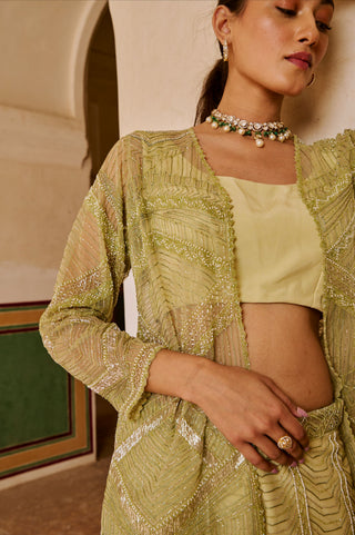 Sage Green Embellished Co-ord Set
