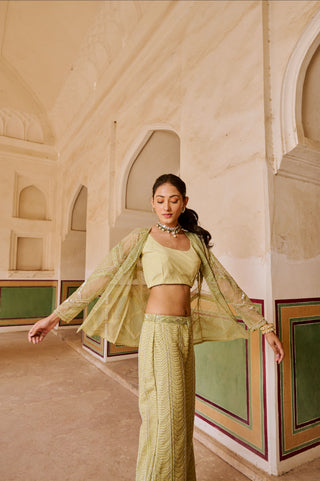 Sage Green Embellished Co-ord Set