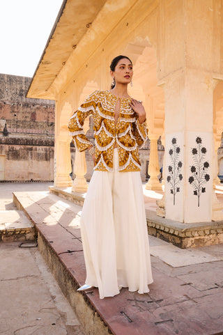 Mustard Yellow Pearl Jacket