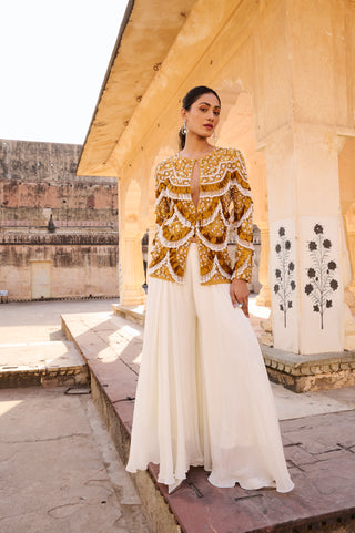 Mustard Yellow Pearl Jacket